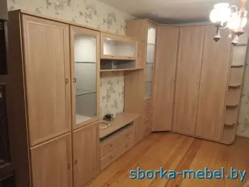 Сборка стенки со шкафами